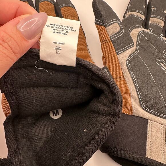 Duluth Trading Co Work Gloves Mens Medium Brown Black Utility Grip Outdoor - Picture 8 of 8